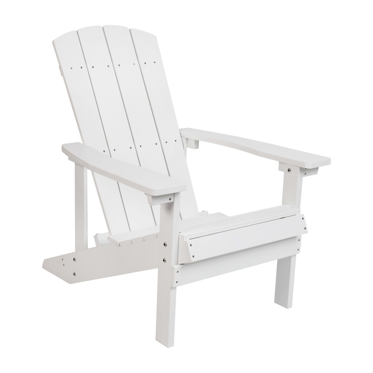 Merrick Lane Riviera All-Weather Poly Resin Wood Adirondack Chair